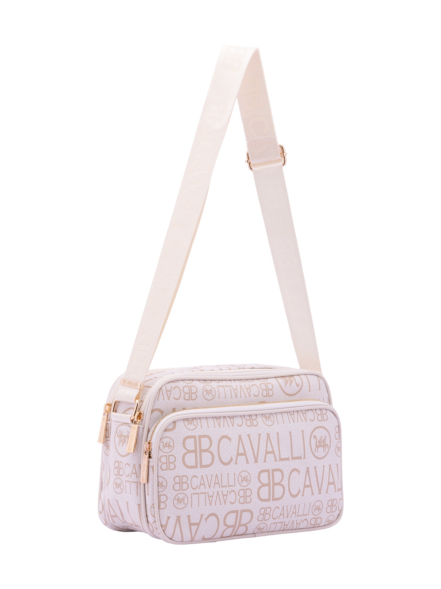 Borsa a tracolla da donna Ecopelle BC1375-OFF WHITE B Cavalli