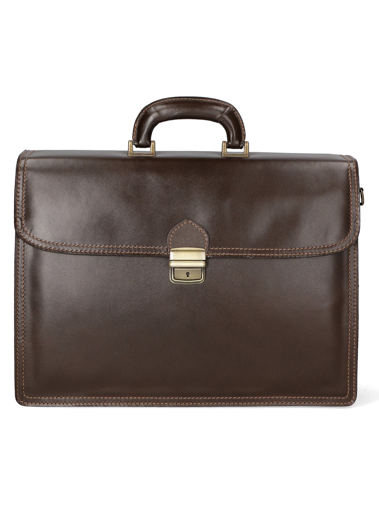 Cesare Borsa da lavoro uomo Vera pelle 7002-T.MORO Gave Lux