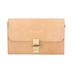 Hope Borsa a mano da donna Made in Italy Vera pelle 734-LU81 SABBIA Viola Castellani