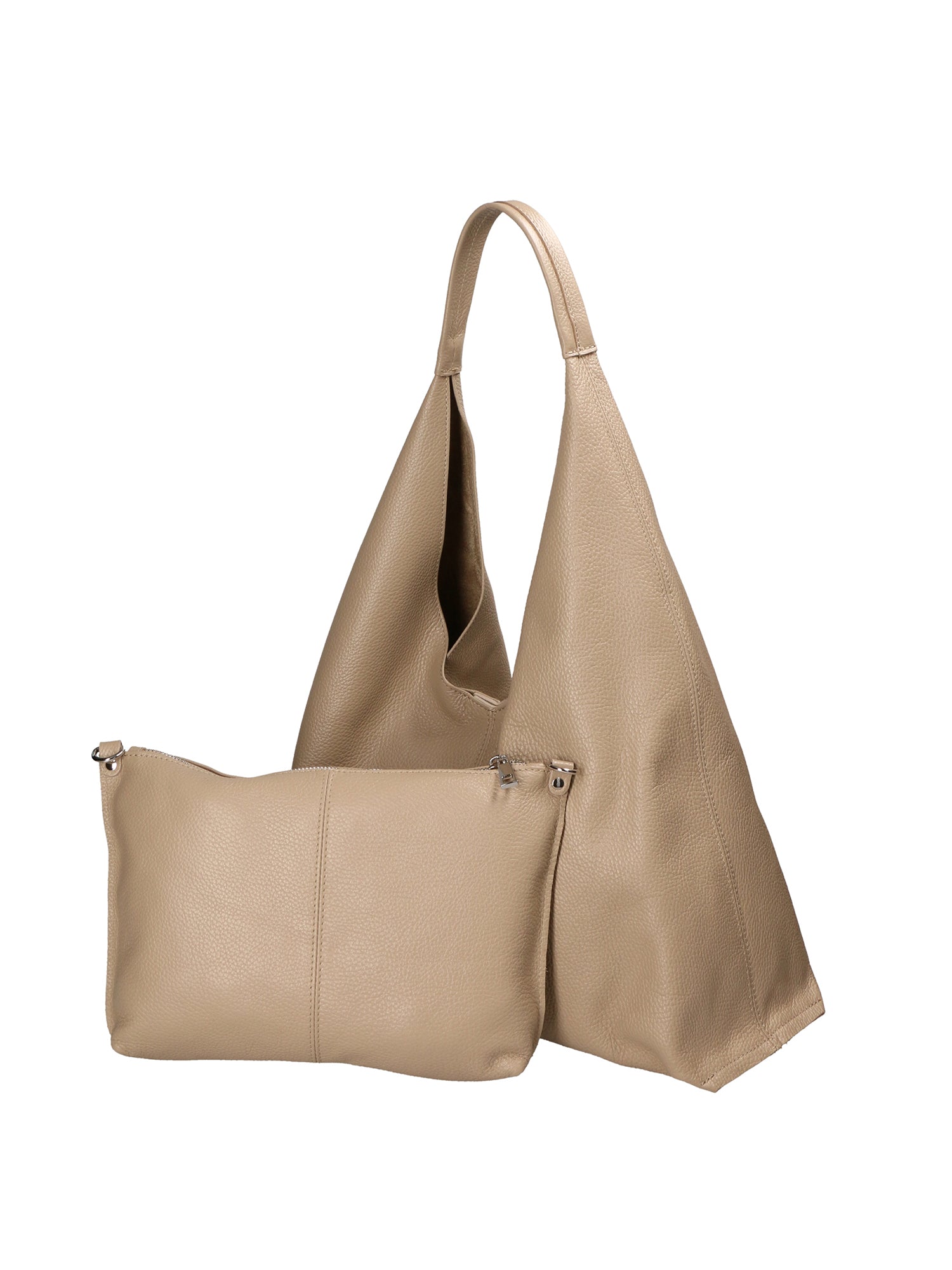 Ginger Borsa a spalla da donna Vera pelle 05788-D05 TAUPE Gave Lux