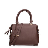 Borsa a mano da donna Ecopelle e Zip 631-1-CHOCOLATE Diana&co