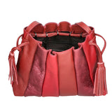 Elysia Borsa a spalla da donna Vera pelle 552043-ROSSO RED Gave Lux