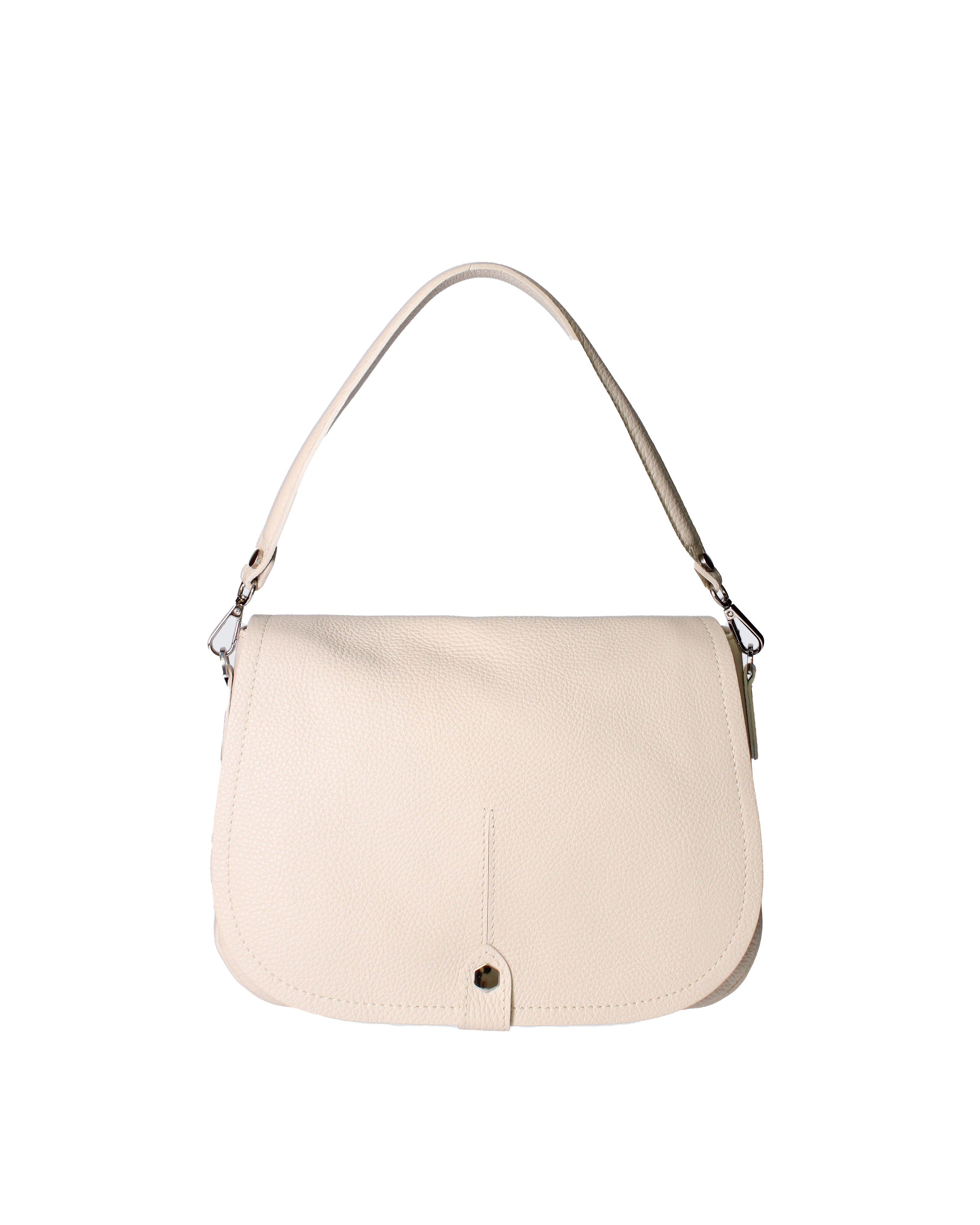Sabina Borsa a spalla da donna Vera pelle 07139-D37 LATTE Viola Castellani