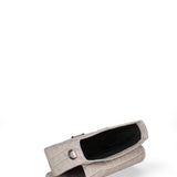 Borsa a tracolla da donna Vera pelle effetto cocco JR-W-1164CC-GLACIER GREY-CDF John Richmond