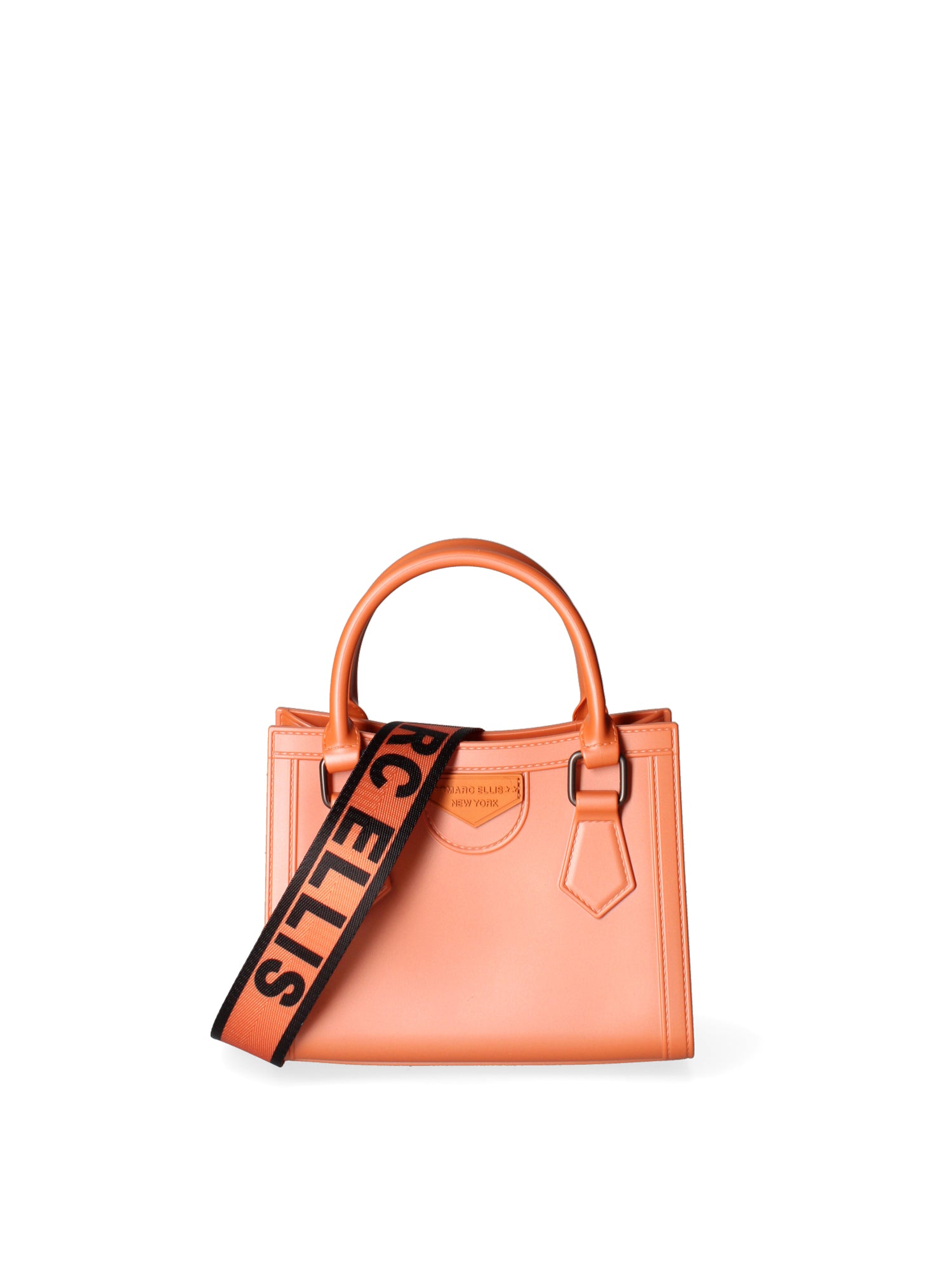 Borsa a mano da donna 100% Pvc FLAT-WOOD-S 24-DARK RUST - SATIN CDF Marc Ellis