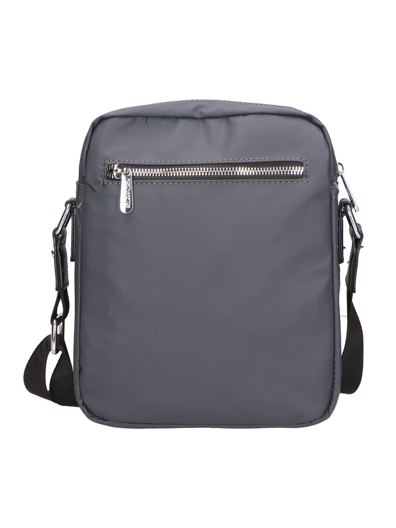Borsa a tracolla uomo 100% PU Leather PCL3015-GREY-BLACK Northampton Polo Club