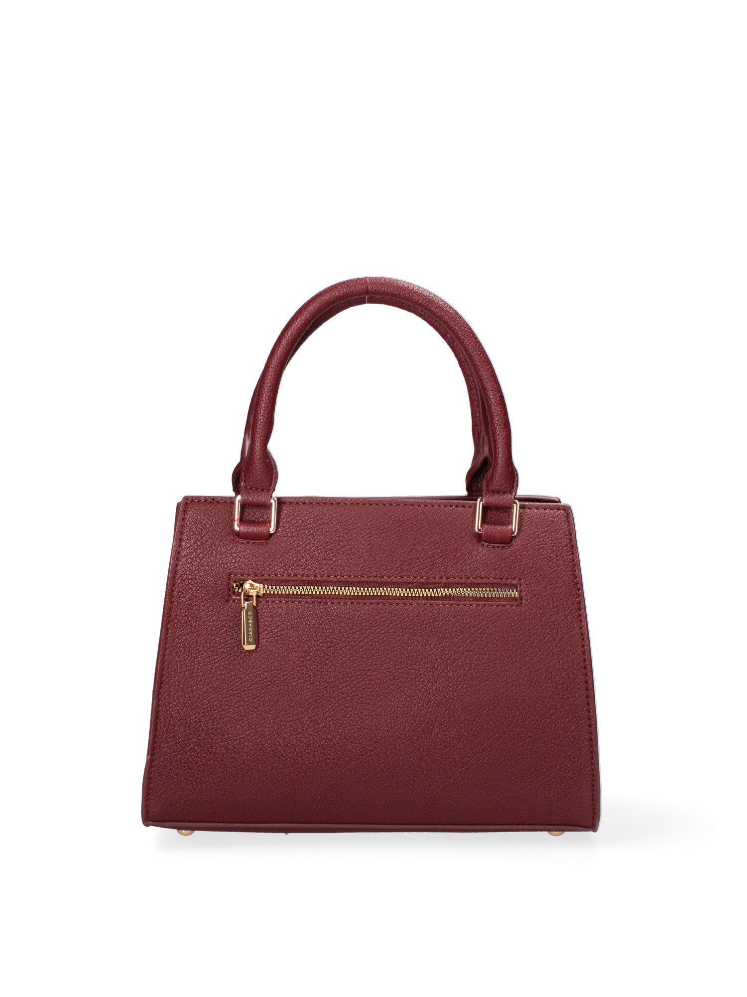 Borsa a mano da donna Ecopelle e Zip 614-2-BORDEAUX Diana&co