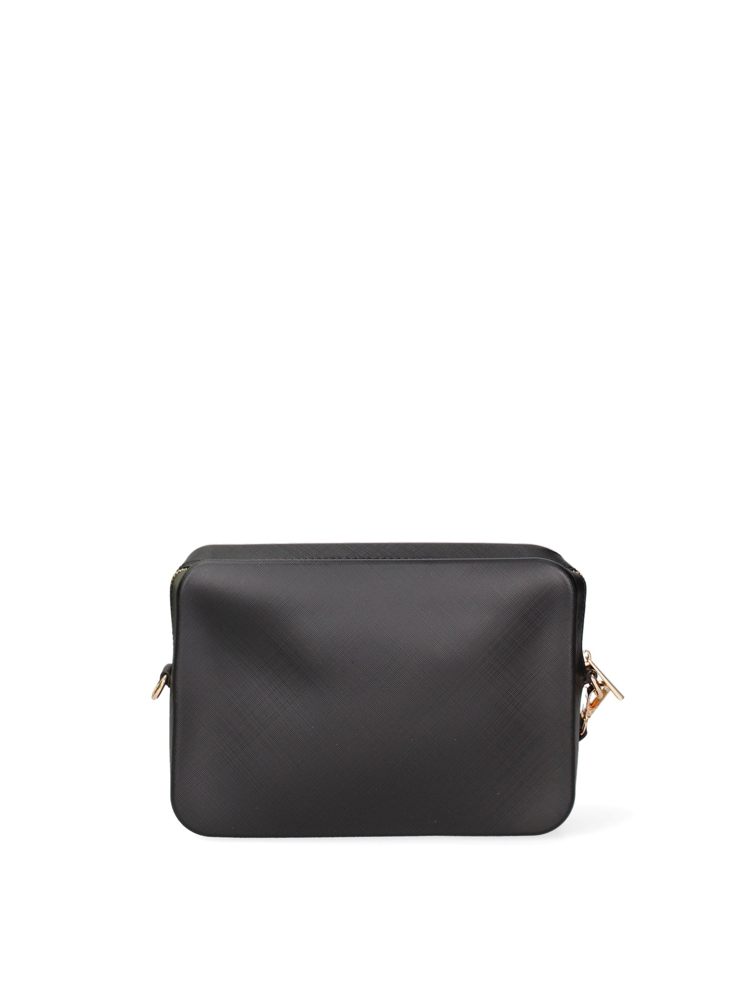 Borsa a tracolla da donna 100% Pvc FLAT-FLOWE-BLACK - LIGHT GOLD Marc Ellis