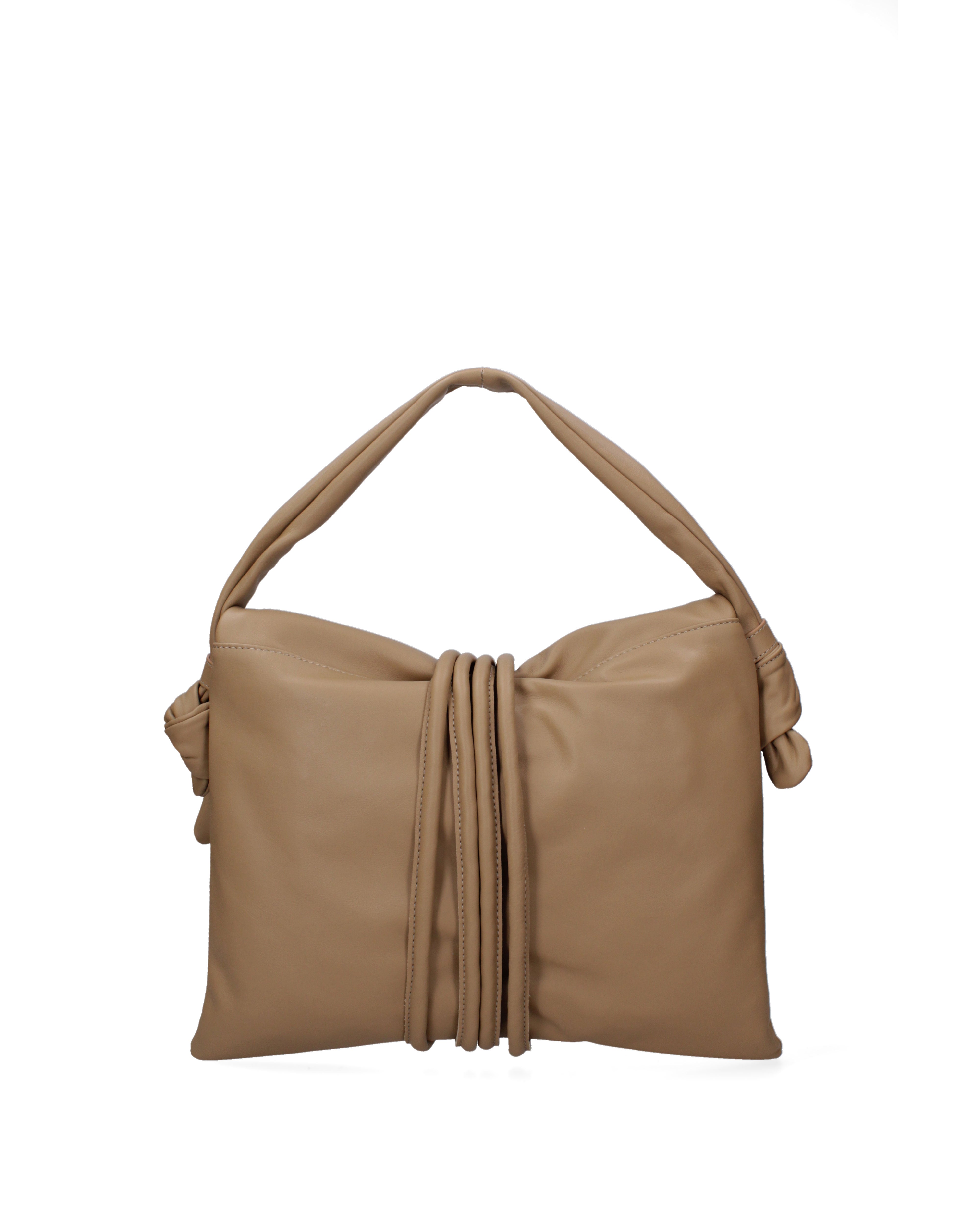 Borsa a spalla da donna Vera pelle 07172-S05 TAUPE CHIARO Viola Castellani