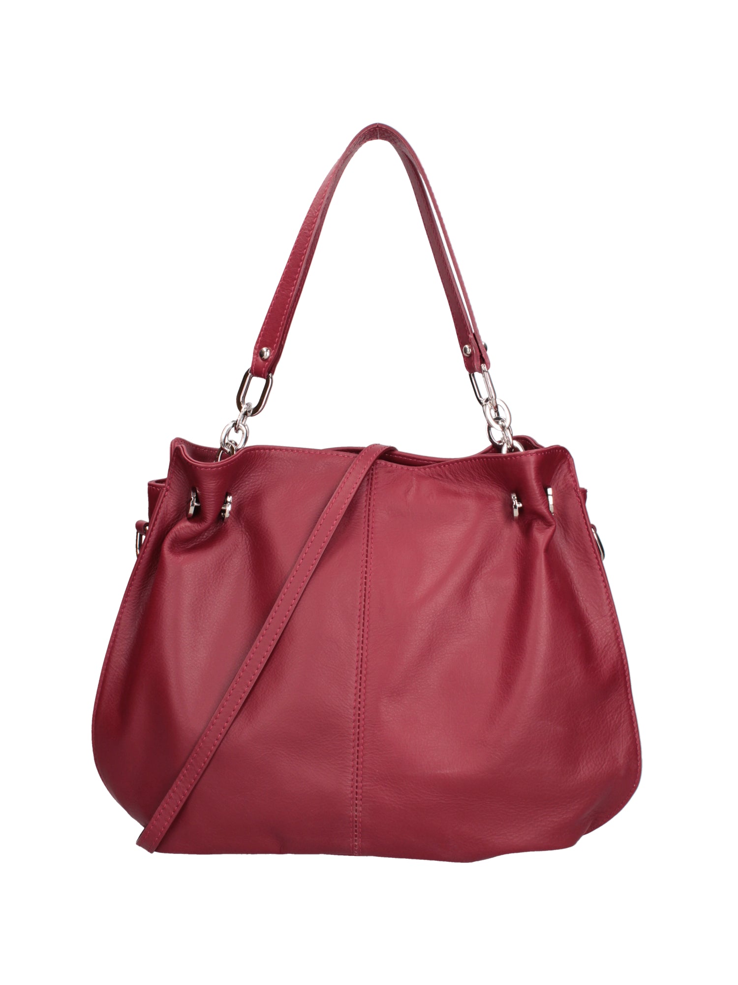 Ereba Borsa a mano da donna Made in Italy 100% pelle 3305-S10 RUBINO Gave Lux