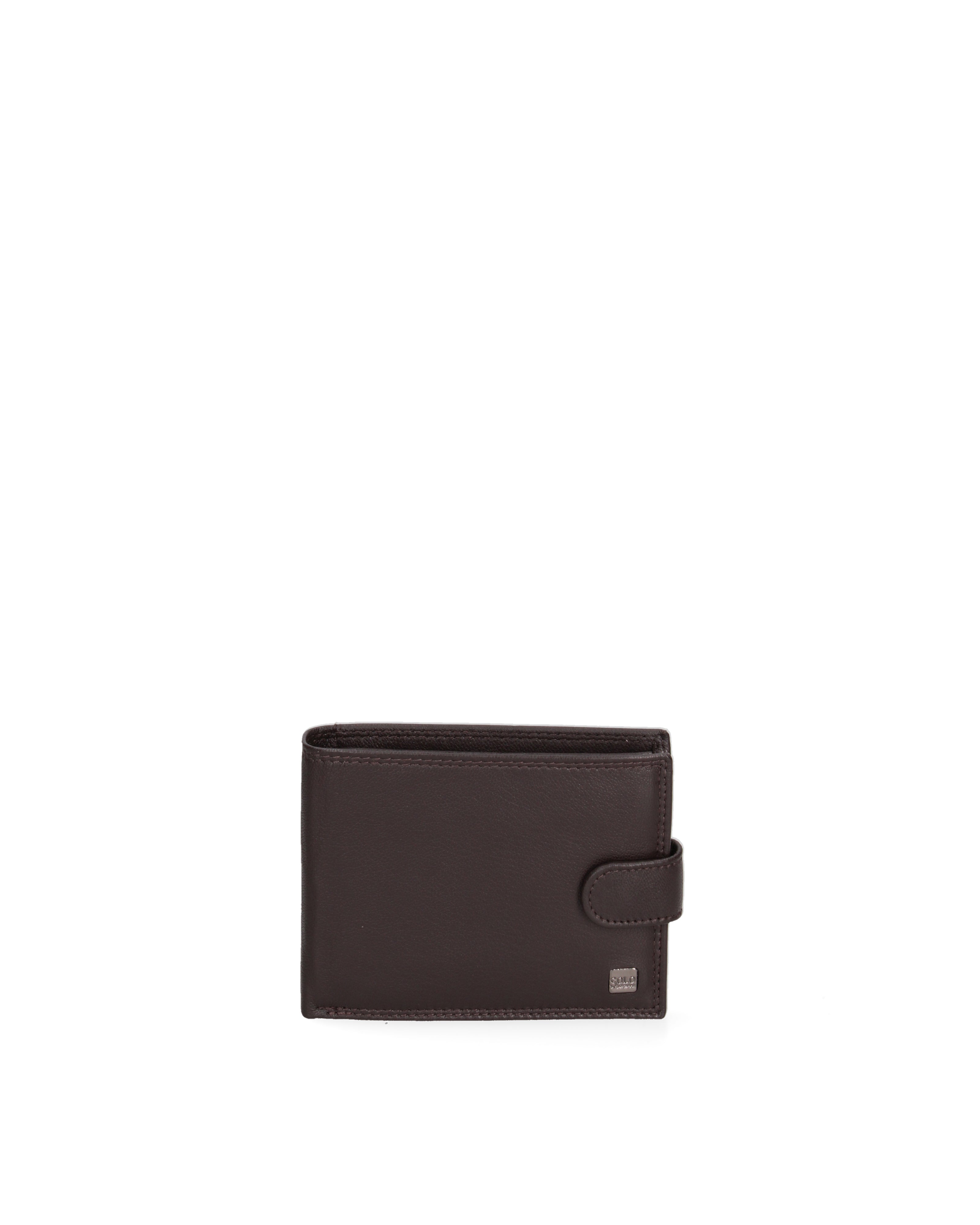 Portafoglio uomo in vera pelle Casual K35358P032-T.MORO Solo Soprani
