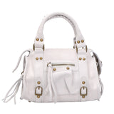 Erisia Borsa a spalla da donna Vera pelle 06091-BIANCO Gave Lux