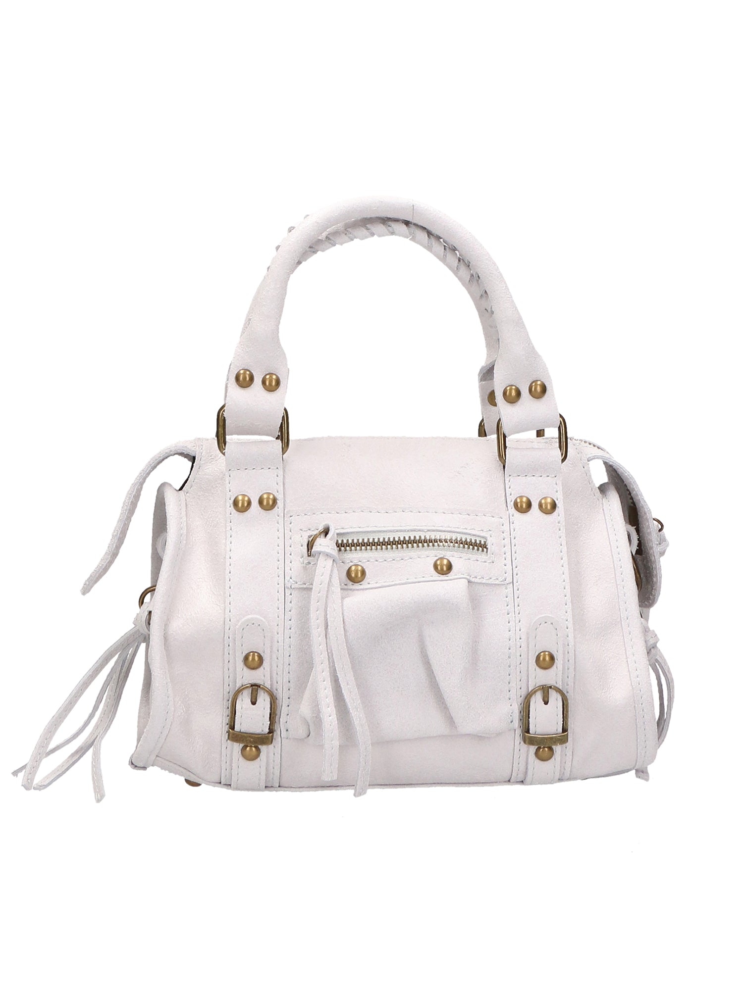 Erisia Borsa a spalla da donna Vera pelle 06091-BIANCO Gave Lux