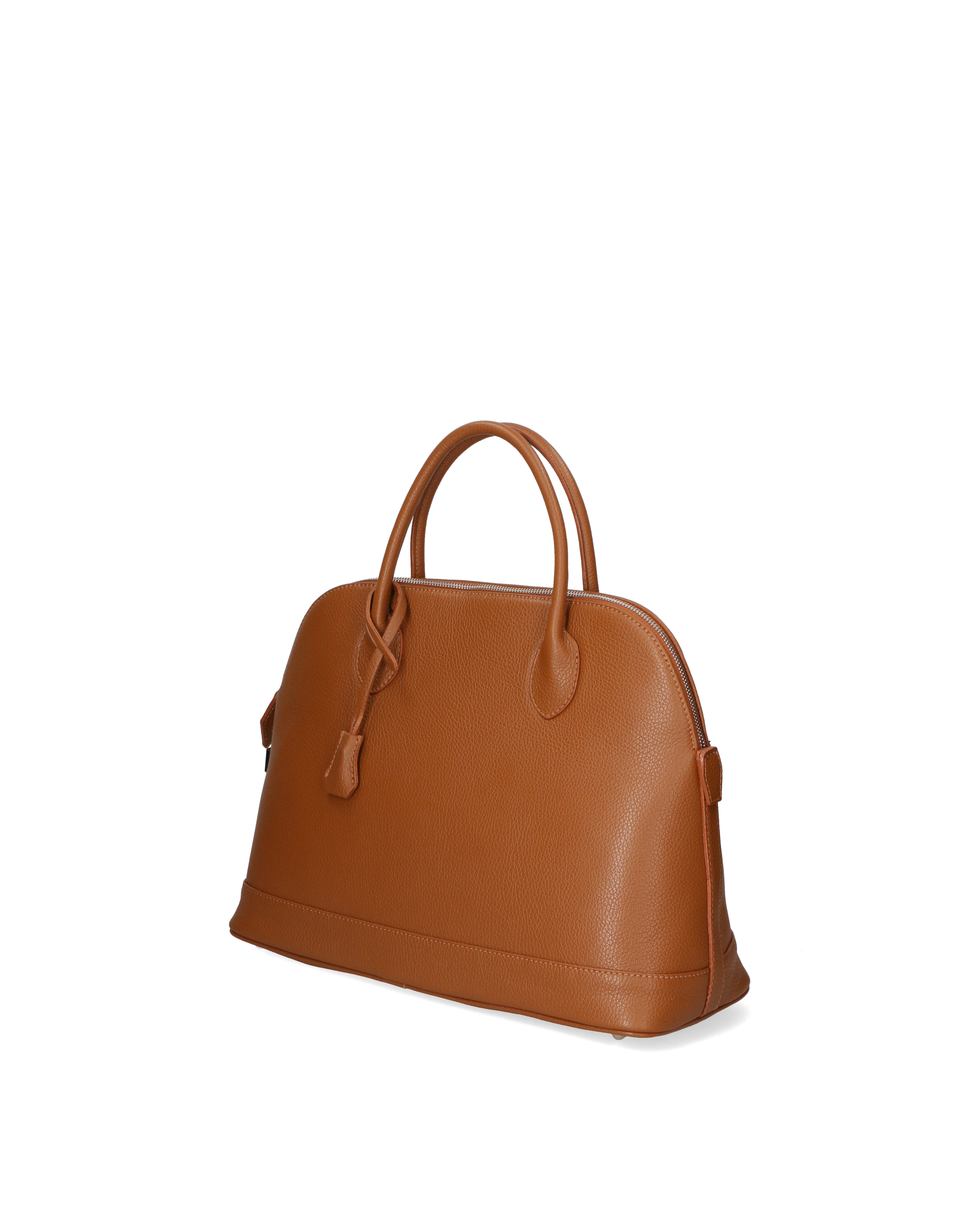 Silvana Chic Borsa a mano da donna 100% pelle 80028 5197-D17 CUOIO SCURO Gave Lux