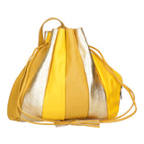 Nunzia Borsa a spalla da donna Vera pelle 576042-SENAPE Gave Lux