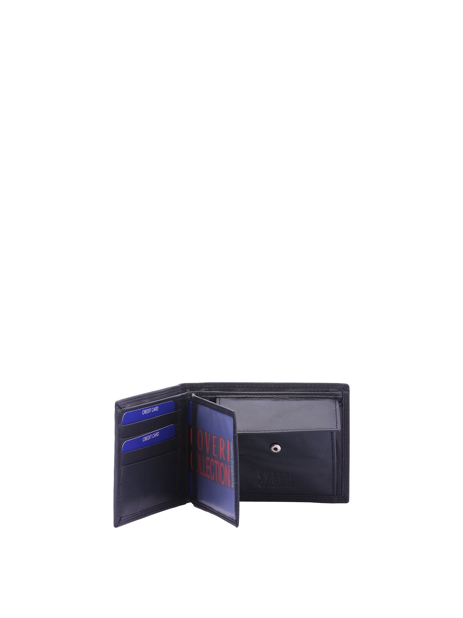 Portafoglio uomo in vera pelle Casual CC408-293-BLU Coveri Collection