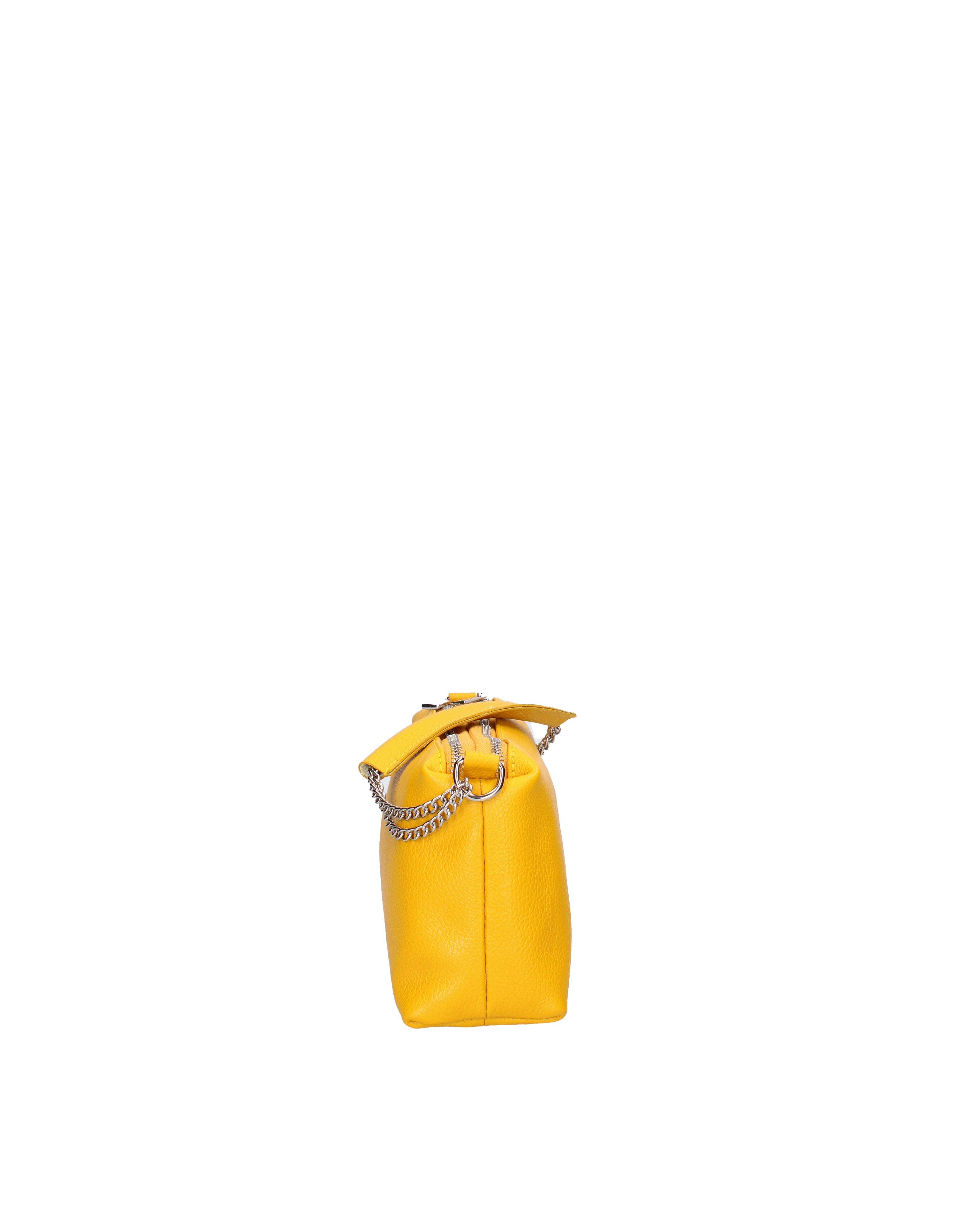 Borsa a spalla da donna Vera pelle 07141-D04 GIALLO Viola Castellani