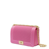 Borsa a mano da donna 100% Pvc FLAT M BALL-AURORA PINK + OFF GOLD Marc Ellis