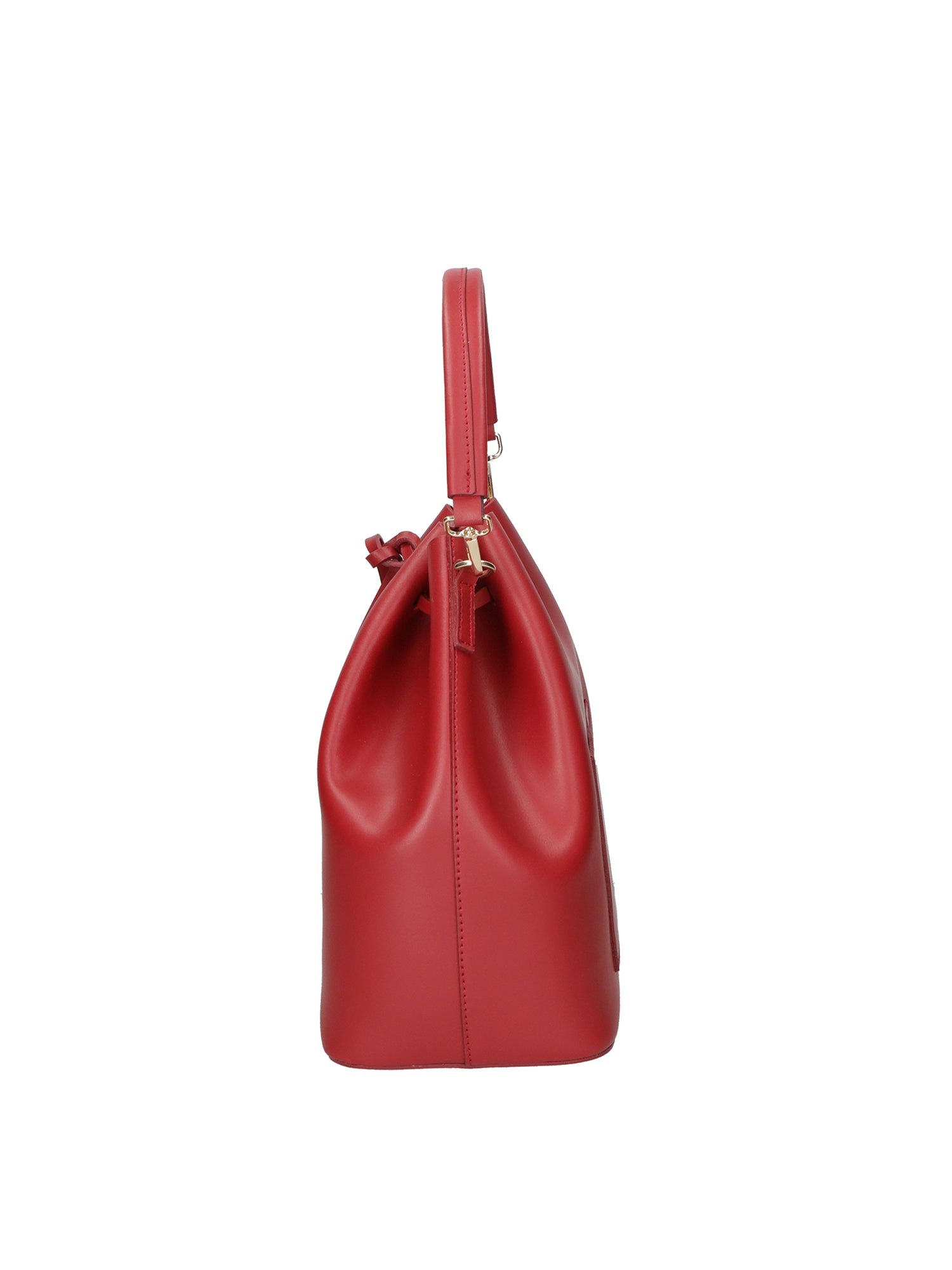 Erina Borsa a mano da donna Vera pelle 8073-L130 ROSSO SCURO Gave Lux