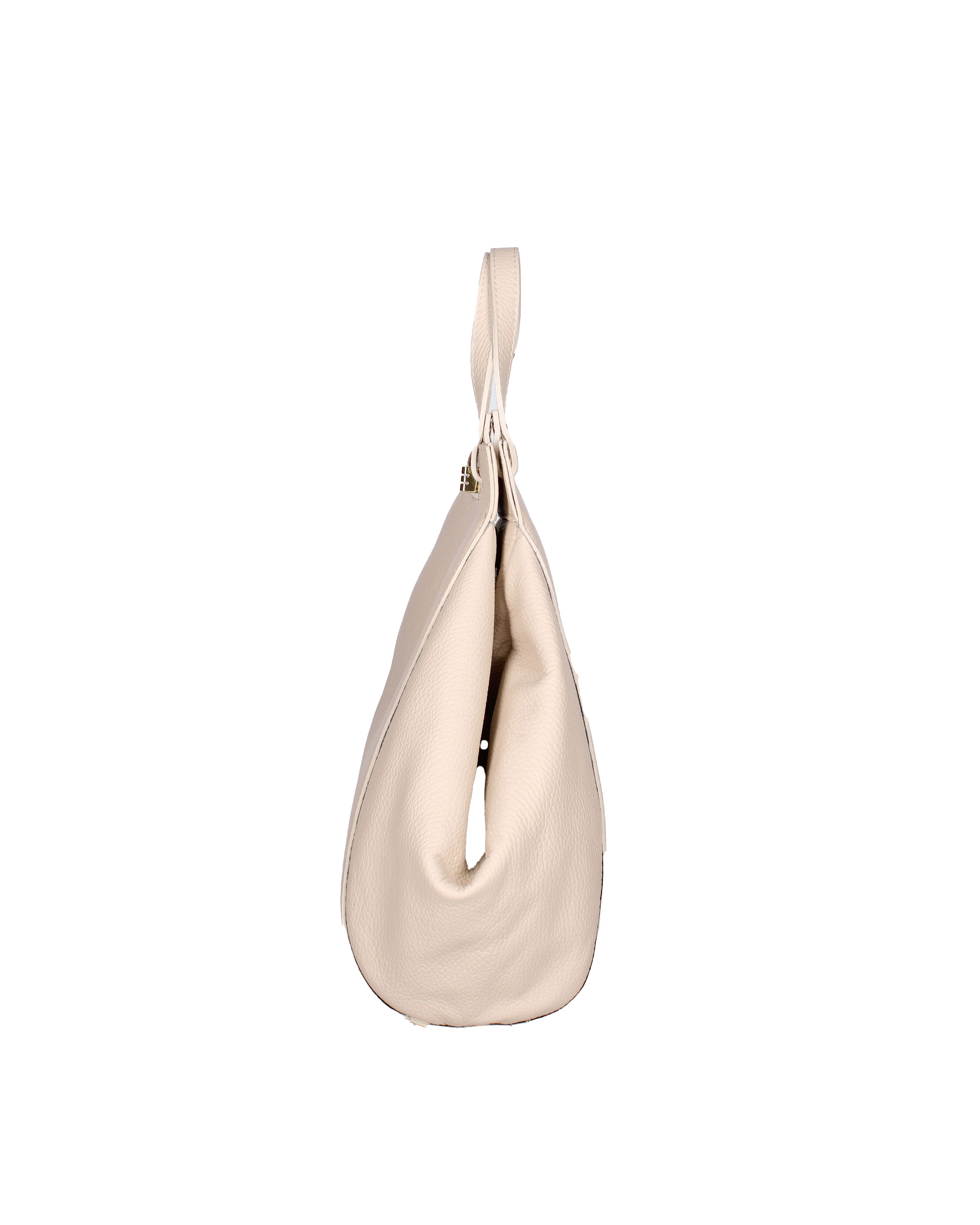 Lindsey Borsa a mano da donna 100% vera pelle 07162-D37 LATTE Viola Castellani