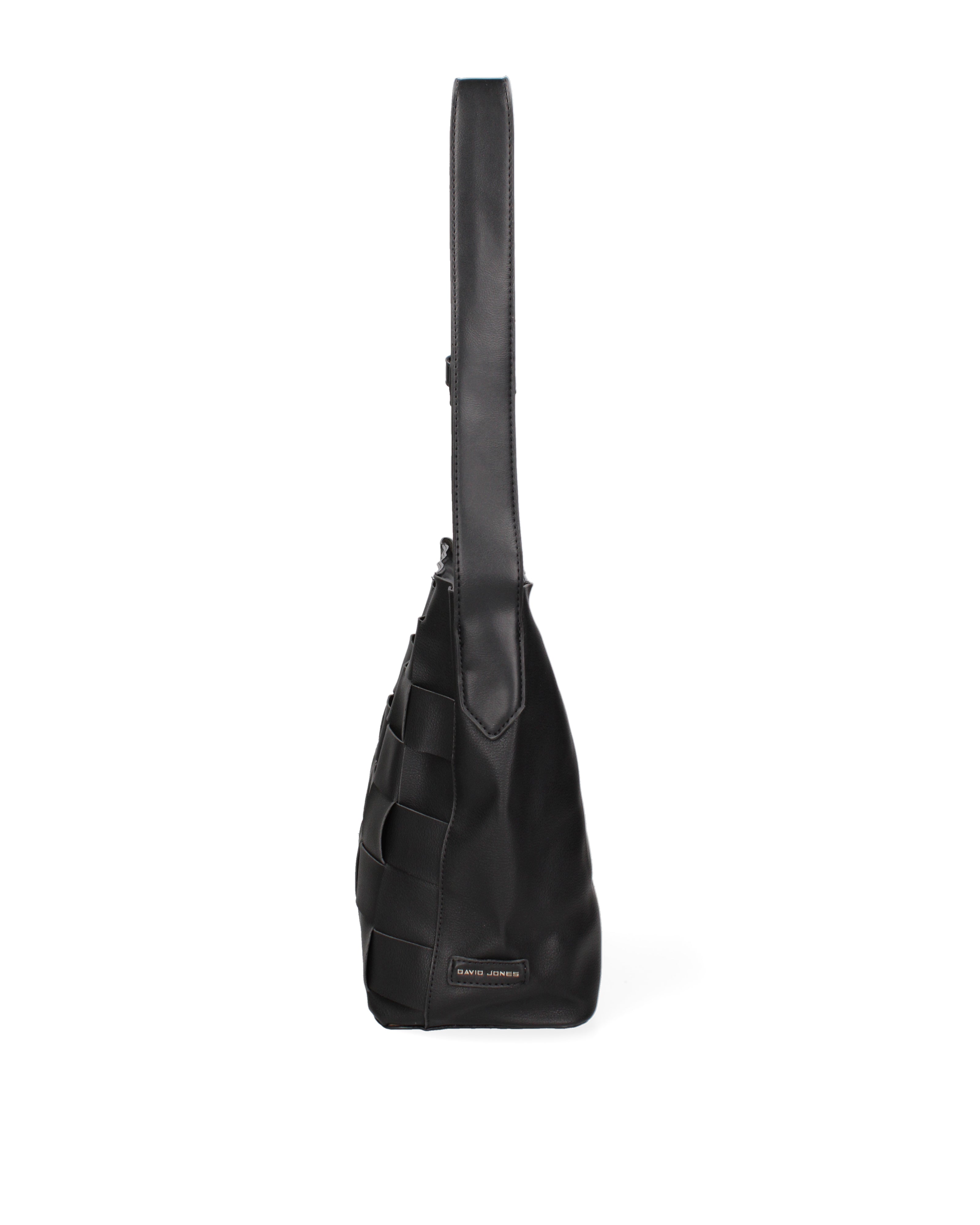 Borsa a spalla da donna 100% Pvc CM6408-BLACK David Jones