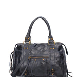 Elara Borsa a spalla da donna Vera pelle 06090-013 BLU NAVY Gave Lux