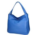 Borsa a spalla da donna Misto pelle e tessuto 07155-D22 BLUETTE Roberta Rossi