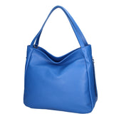 Borsa a spalla da donna Misto pelle e tessuto 07155-D22 BLUETTE Roberta Rossi