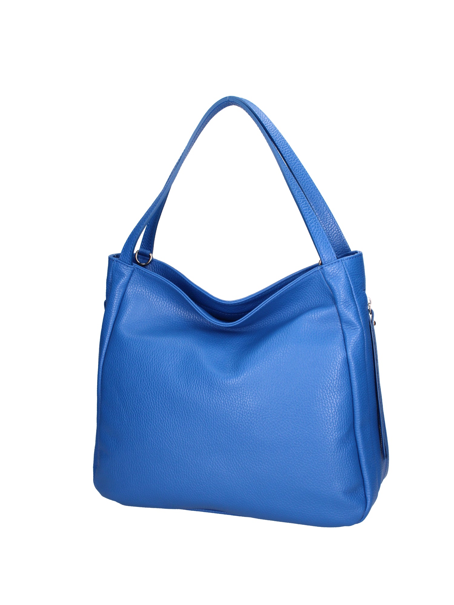 Borsa a spalla da donna Misto pelle e tessuto 07155-D22 BLUETTE Roberta Rossi