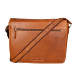 Borsa da lavoro uomo in vera pelle RFID HILB-400-CUOIO Hill Burry