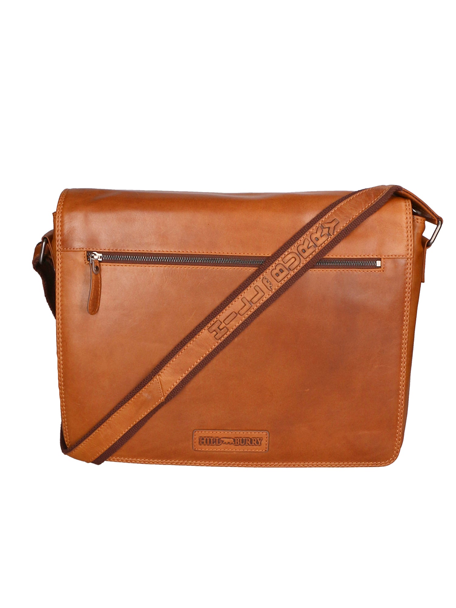 Borsa da lavoro uomo in vera pelle RFID HILB-400-CUOIO Hill Burry