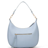 Borsa a spalla da donna 100% pelle vegana PU 715-1PT-LIGHTBLUE Diana&co