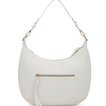 Borsa a spalla da donna 100% pelle vegana PU 715-1PT-WHITE Diana&co