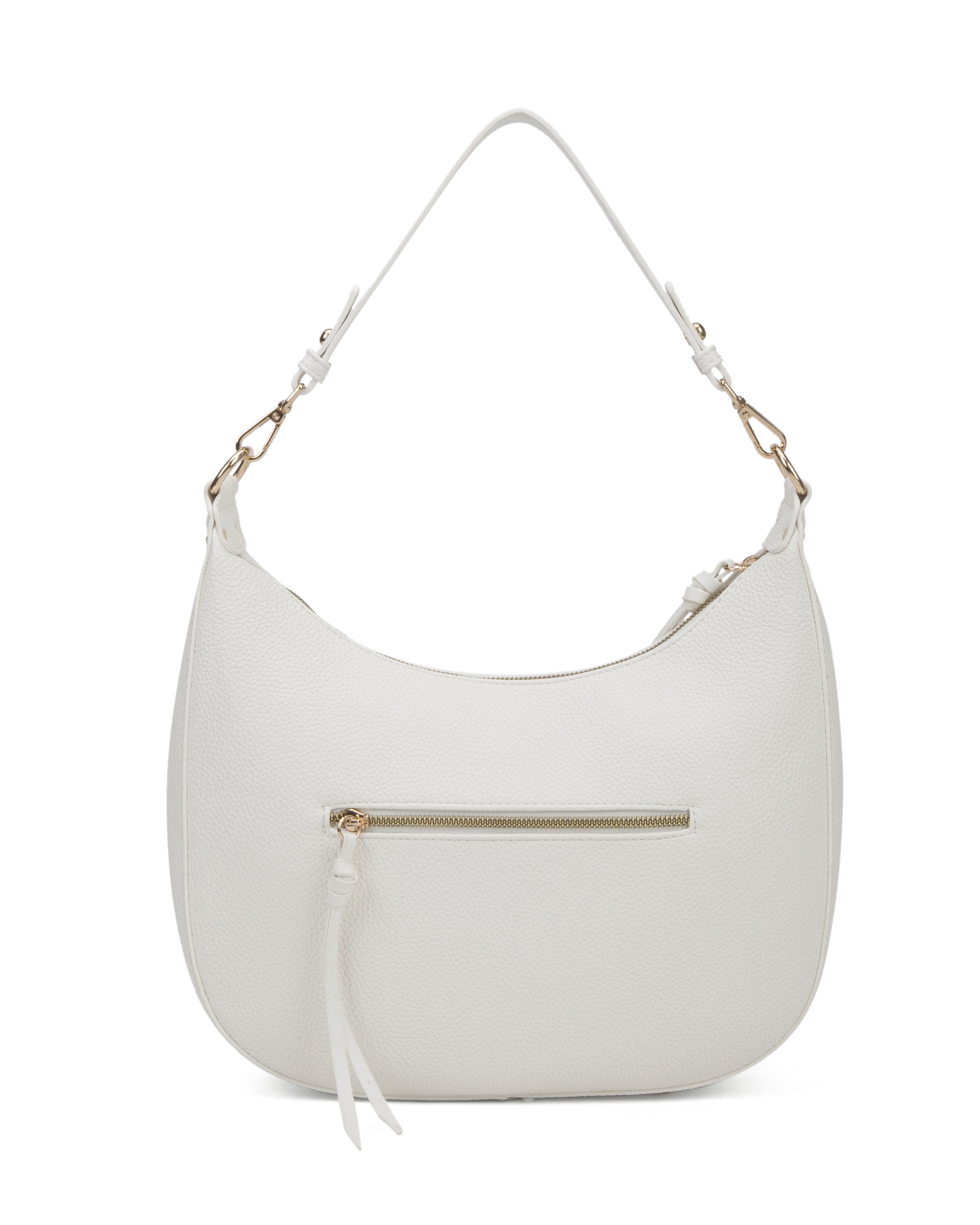 Borsa a spalla da donna 100% pelle vegana PU 715-1PT-WHITE Diana&co