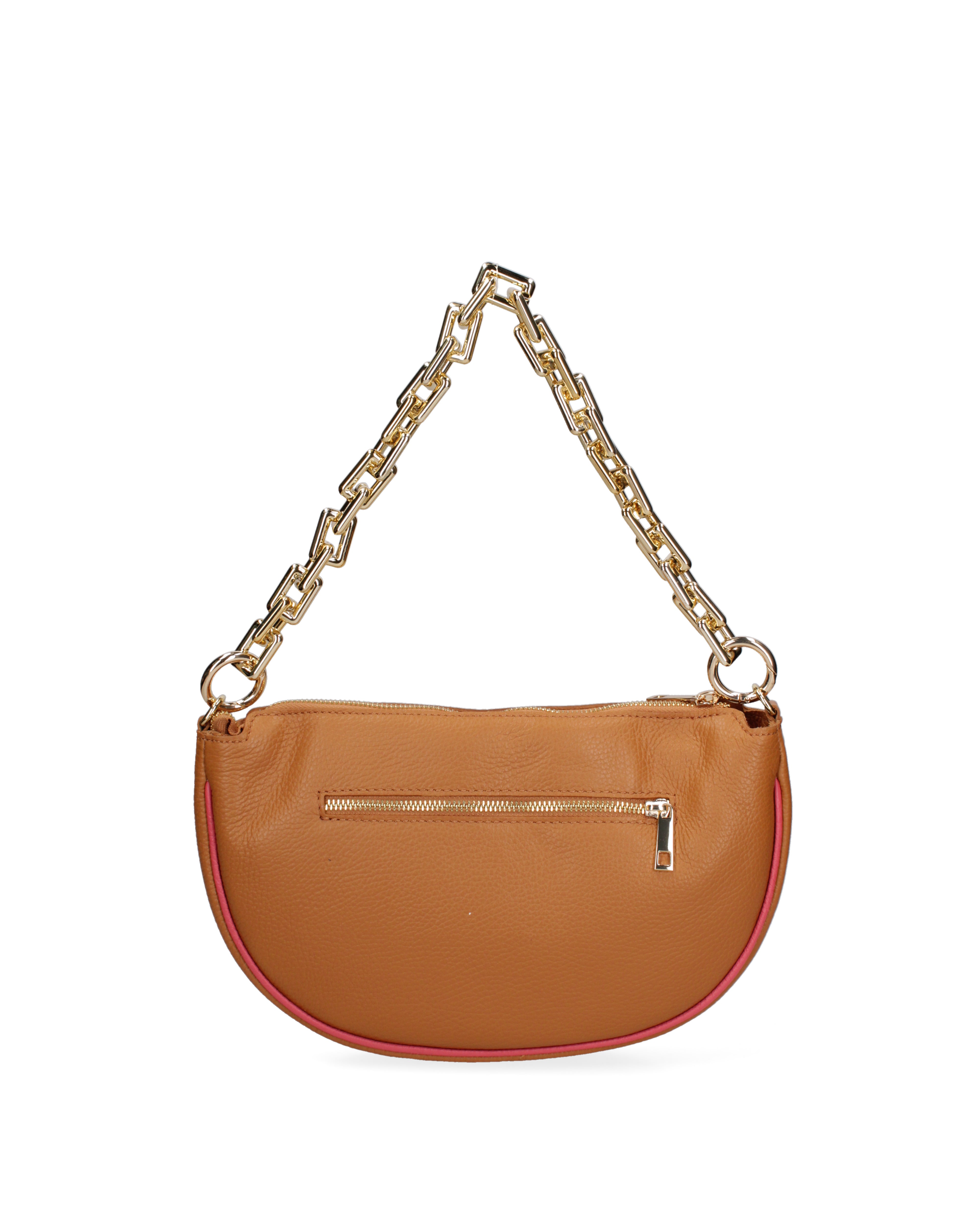 Valoria Elite Borsa a tracolla da donna Vera pelle 3532-D44 CUOIO+D82 BARBIE Gave Lux