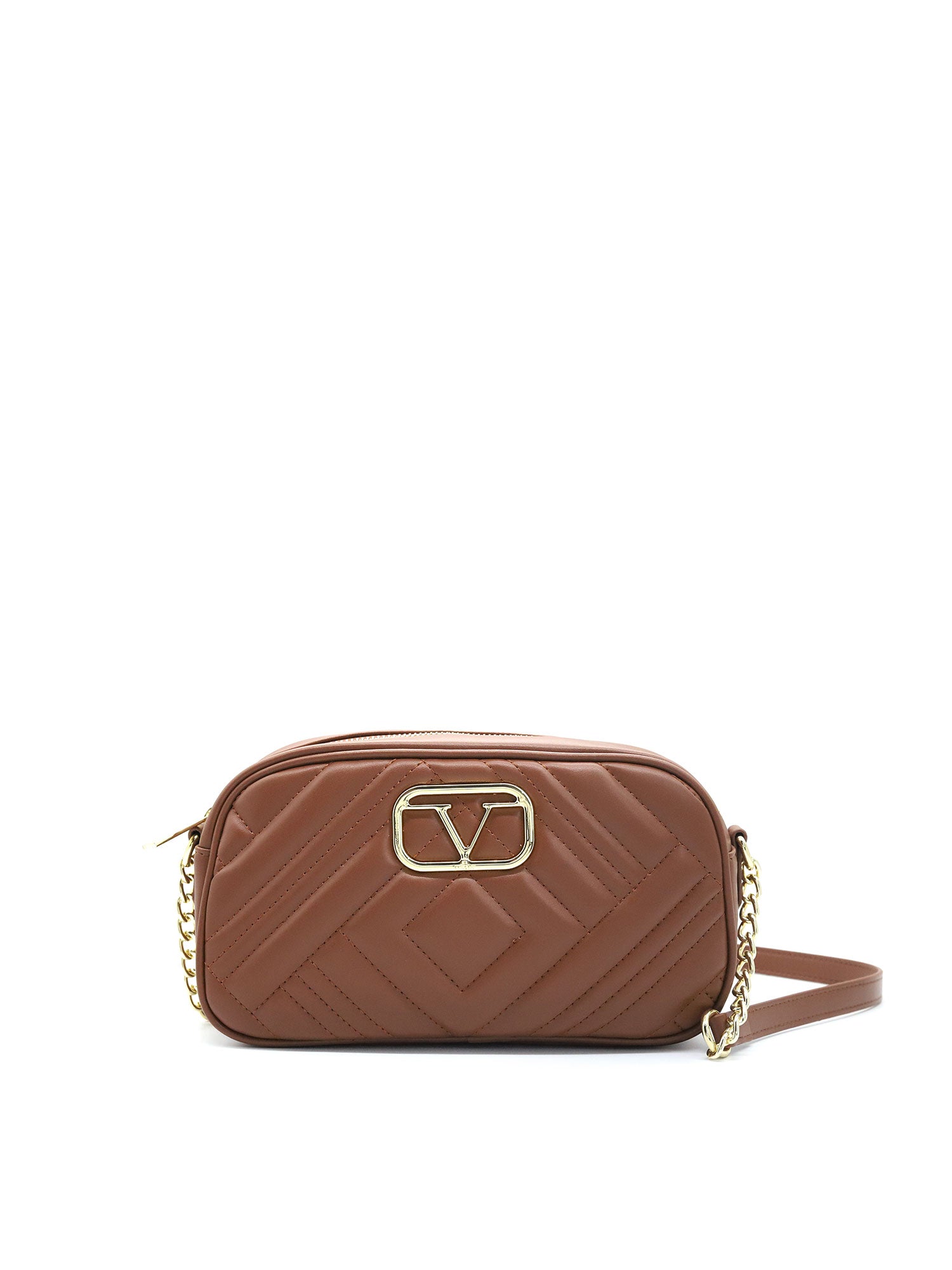 Valencia Borsa a tracolla da donna Ecopelle VT-204-MARRONE 19V69 Italia