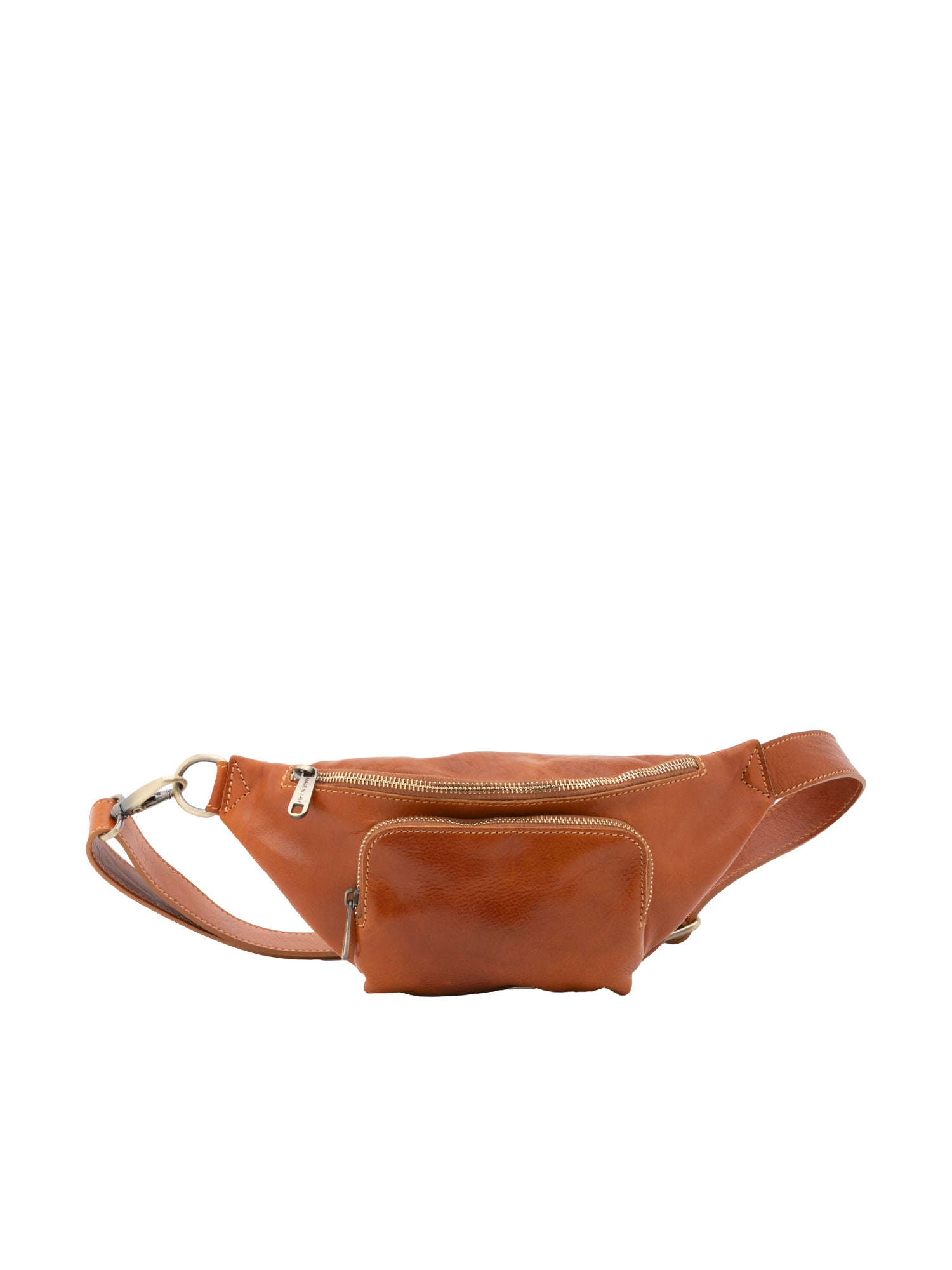 Marsupio da uomo in vera pelle 100% pelle 5502-Cognac I Fratelli