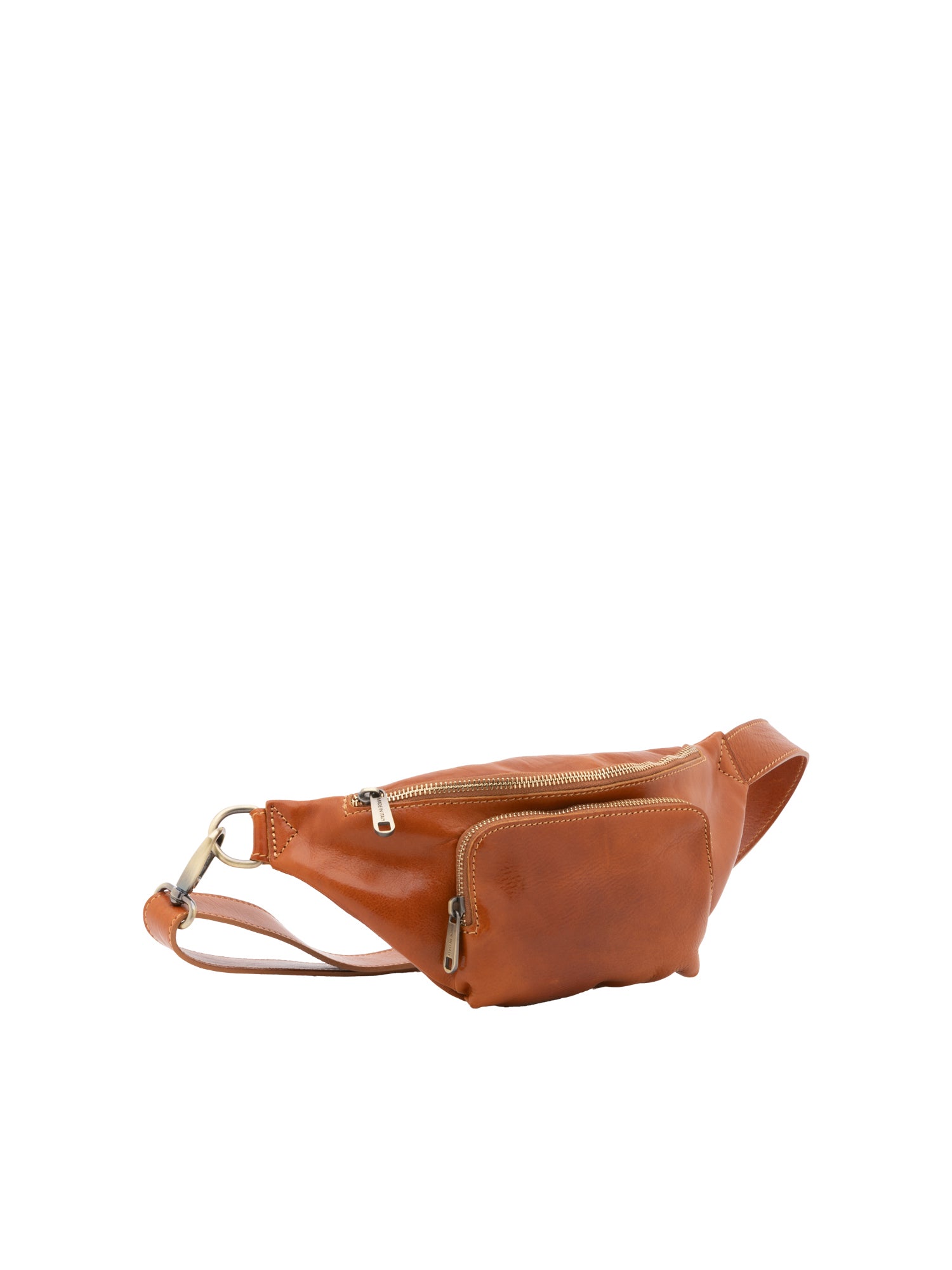 Marsupio da uomo in vera pelle 100% pelle 5502-Cognac I Fratelli