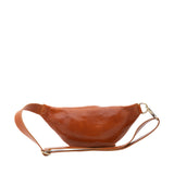 Marsupio da uomo in vera pelle 100% pelle 5502-Cognac I Fratelli