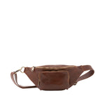 Marsupio da uomo in vera pelle 100% pelle 5502-Marrone I Fratelli