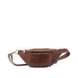 Marsupio da uomo in vera pelle 100% pelle 5502-Marrone I Fratelli