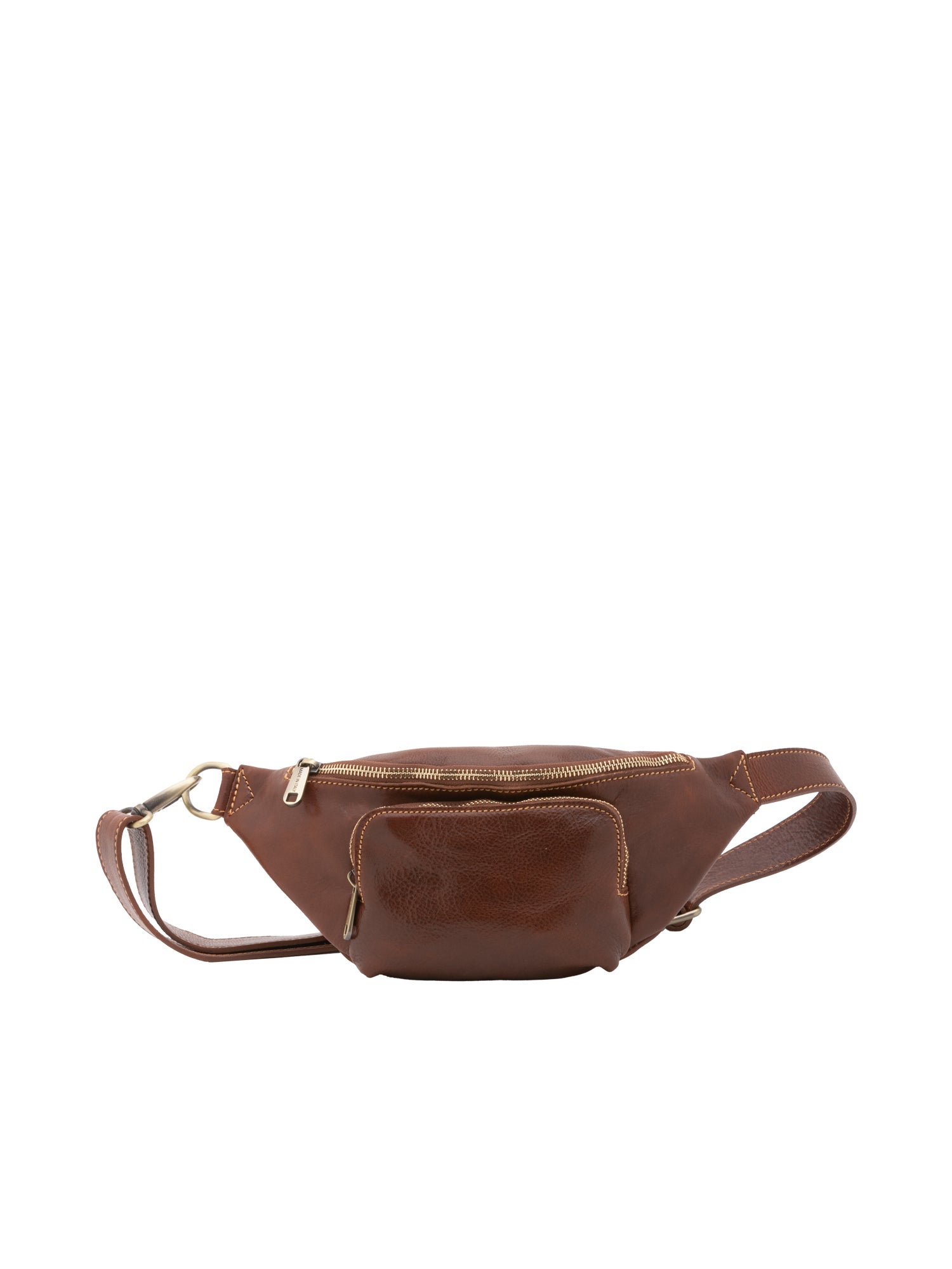 Marsupio da uomo in vera pelle 100% pelle 5502-Marrone I Fratelli