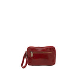 Borsa a mano da uomo in vera pelle 100% pelle 5504-Rosso I Fratelli