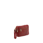 Borsa a mano da uomo in vera pelle 100% pelle 5504-Rosso I Fratelli