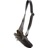 Borsa a tracolla uomo in vera pelle Made in Italy 5505-Nero I Fratelli