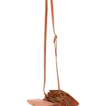 Borsa a tracolla da donna Vera pelle 5511-Cognac I Fratelli