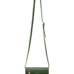 Borsa a tracolla da donna Vera pelle 5511-Verde I Fratelli