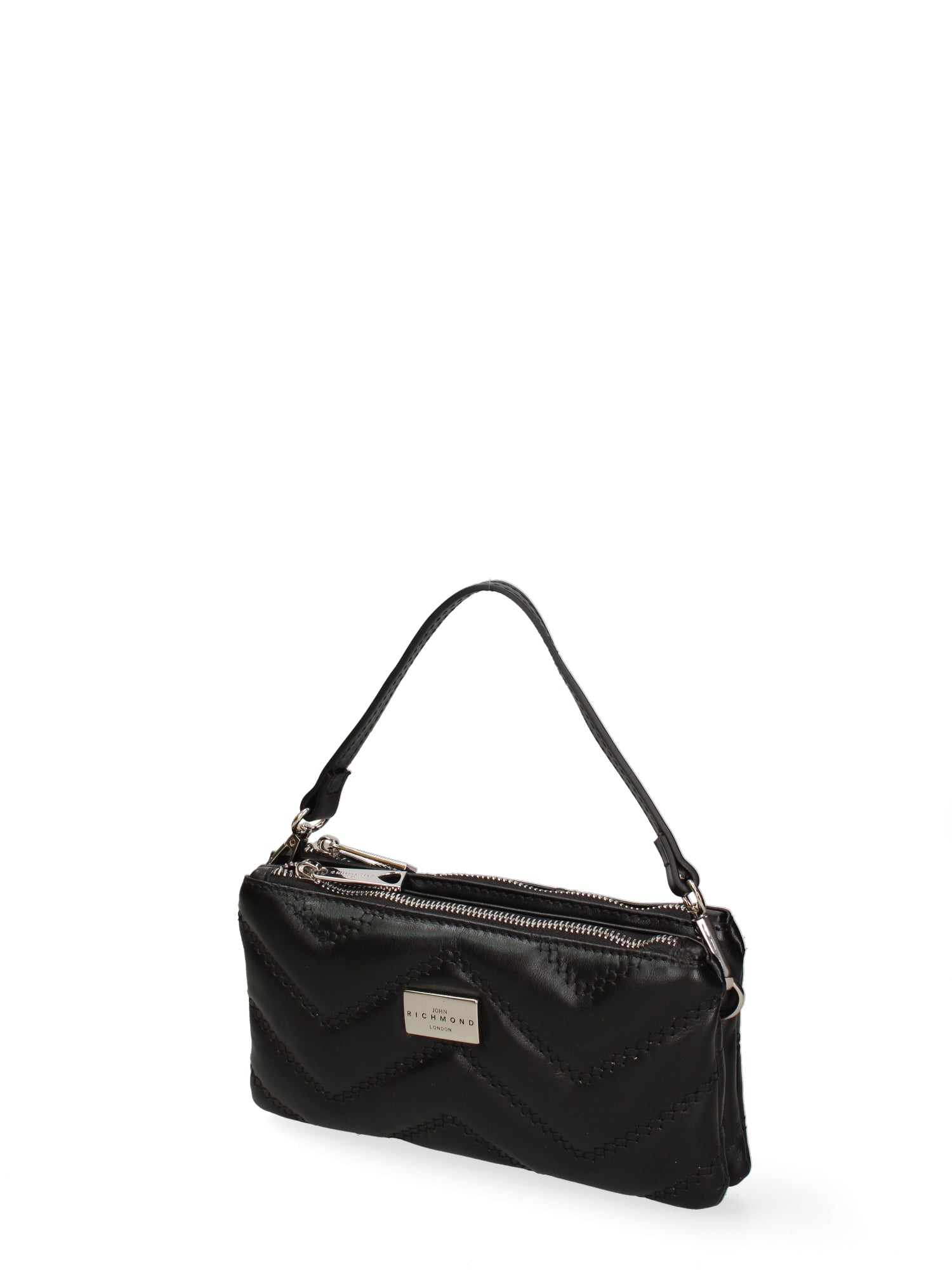 Borsa a spalla da donna Vera pelle JR-W-1109SA-BLACK-SILVER John Richmond