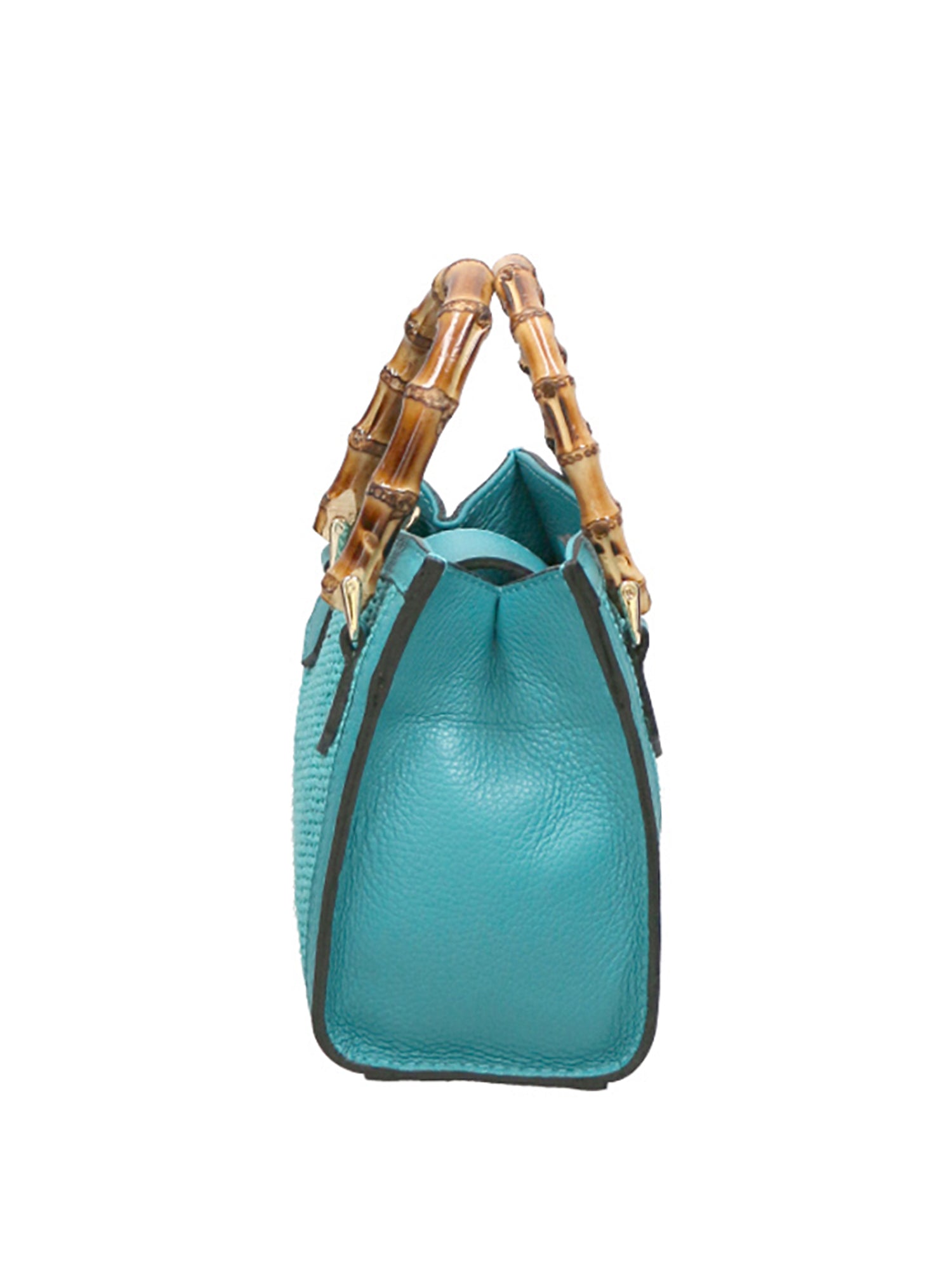 Alissa Borsa a mano da donna Vera pelle 05112-179 D32 TURCHESE Gave Lux