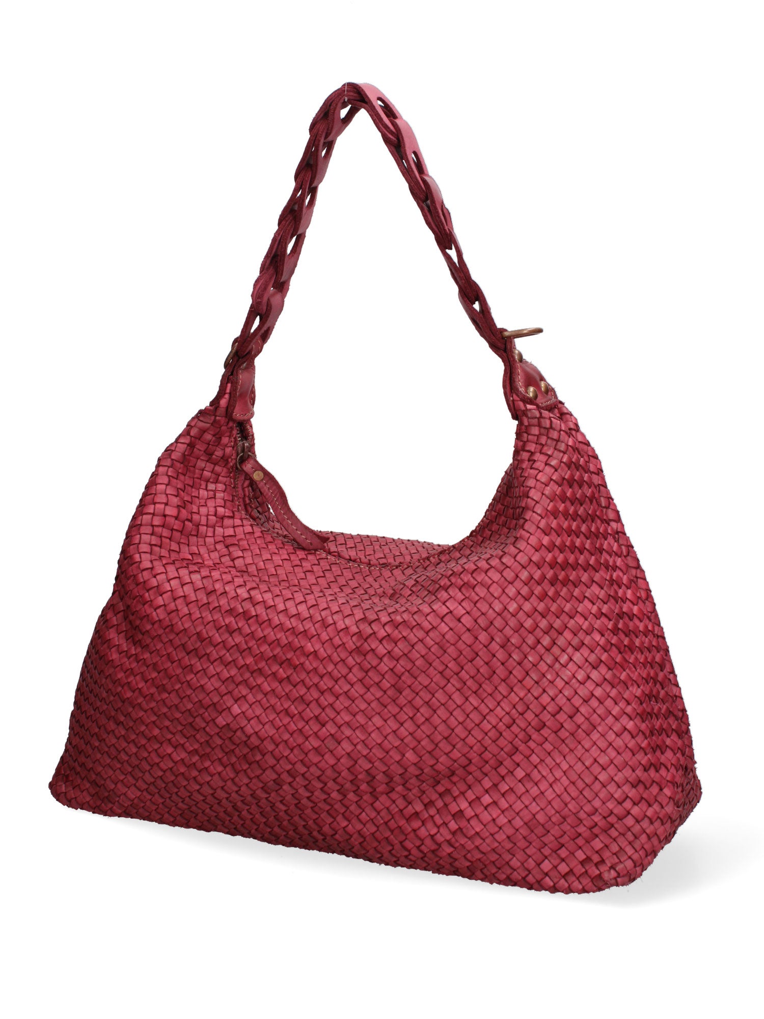Asteria Borsa a spalla da donna Vera pelle 7799-BORDO Gave Lux